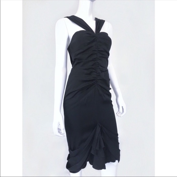 sachin and babi light blue dress Zac Posen Dress Size 6 Black Sleeveless Textured Cocktail Womens